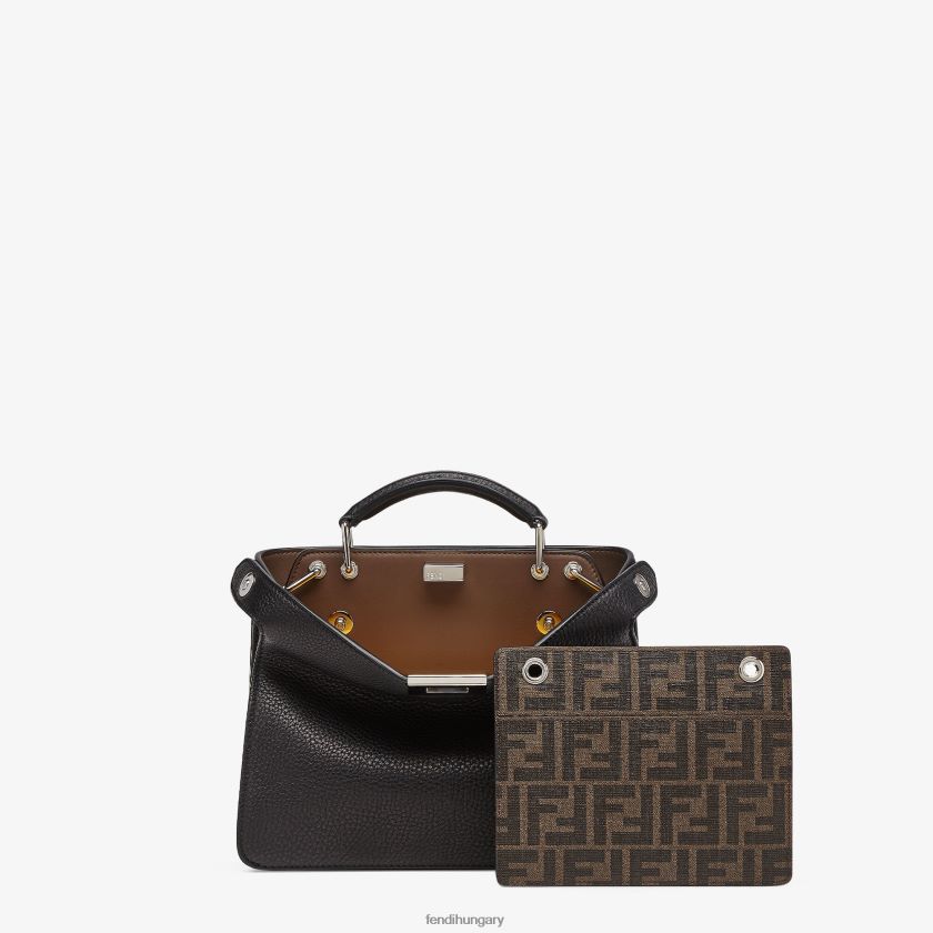 Fendi férfiak peekaboo iseeu mini bőrtáska 2H0H8Z1812 kiegészítők fekete