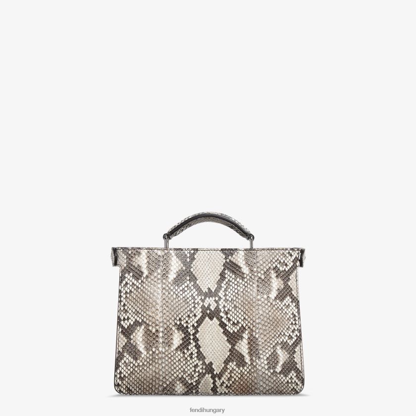 Fendi férfiak python és bőrtáska 2H0H8Z1834 kiegészítők bézs