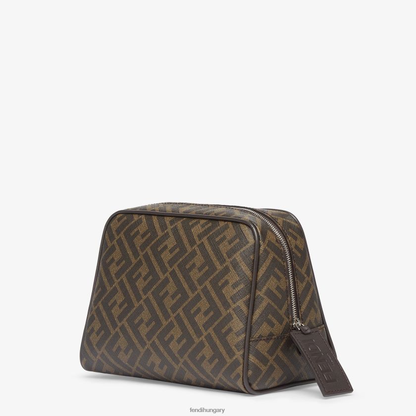 Fendi férfiak szövet piperetáska 2H0H8Z2499 kiegészítők barna