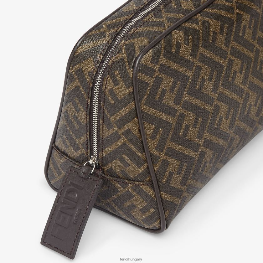 Fendi férfiak szövet piperetáska 2H0H8Z2499 kiegészítők barna