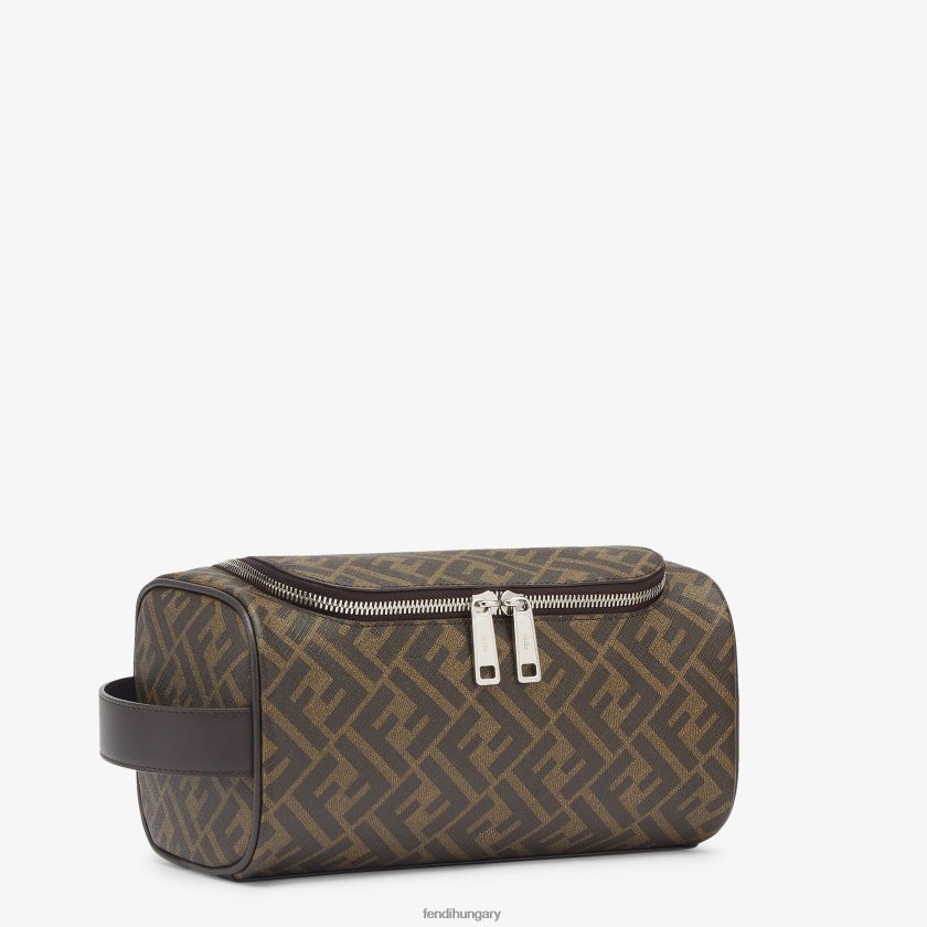 Fendi férfiak szövet sminktáska 2H0H8Z2490 kiegészítők barna