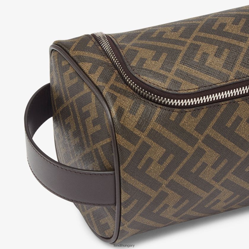 Fendi férfiak szövet sminktáska 2H0H8Z2490 kiegészítők barna