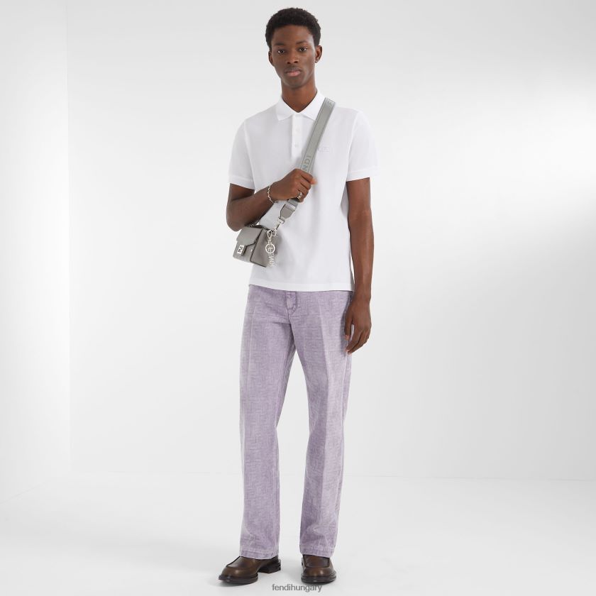 Fendi férfiak fém kulcstartó 2H0H8Z2342 kiegészítők ezüst