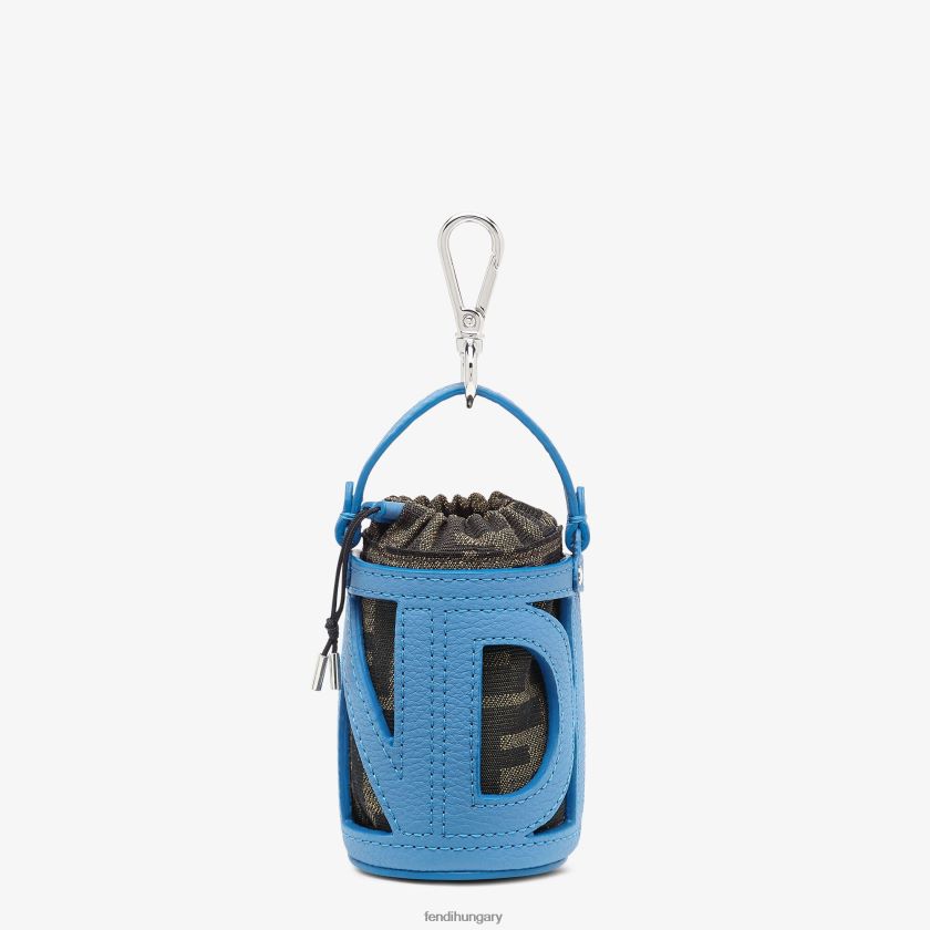 Fendi férfiak vödörtáska bőr bűbáj 2H0H8Z2417 kiegészítők világoskék