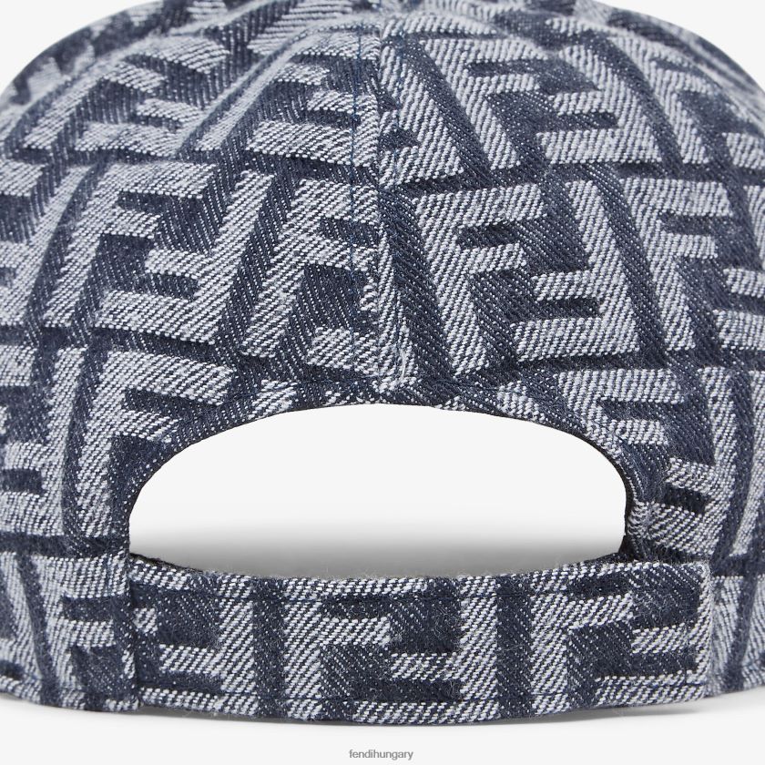 Fendi férfiak farmer baseball sapka 2H0H8Z2405 kiegészítők kék