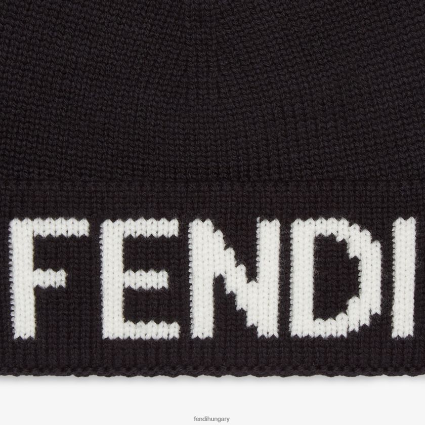 Fendi férfiak gyapjú sapka 2H0H8Z2528 kiegészítők fehér
