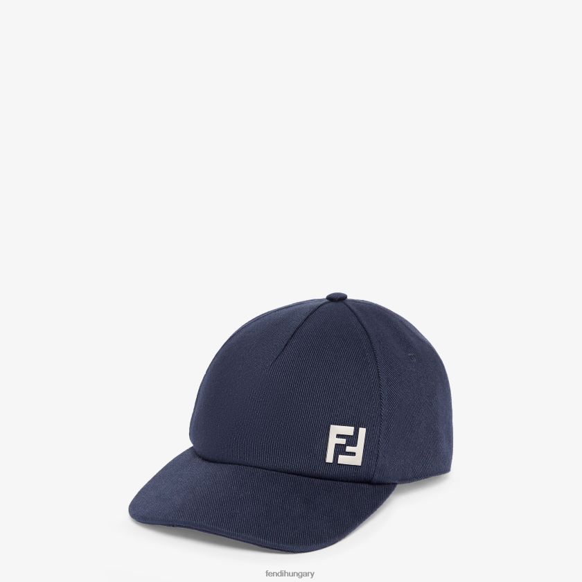 Fendi férfiak pamut baseball sapka 2H0H8Z2322 kiegészítők kék
