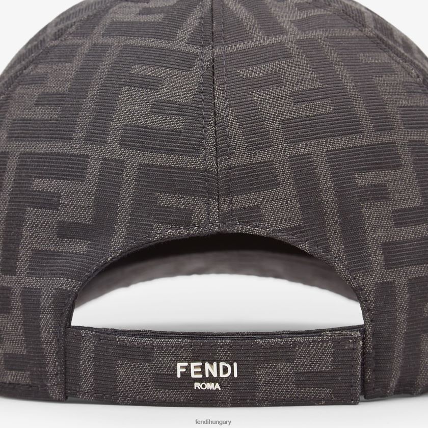 Fendi férfiak szövet baseball sapka 2H0H8Z2326 kiegészítők fekete