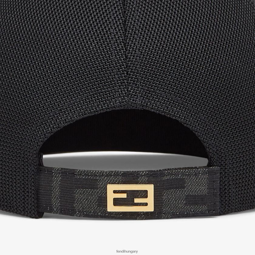 Fendi férfiak szövet baseball sapka 2H0H8Z2390 kiegészítők szürke