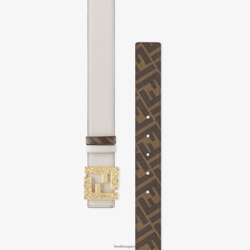 Fendi férfiak ff bőr megfordítható öv 2H0H8Z2436 kiegészítők szürke