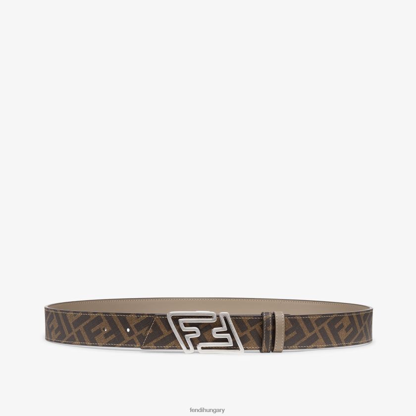 Fendi férfiak gyorsabb bőr megfordítható öv 2H0H8Z2449 kiegészítők bézs