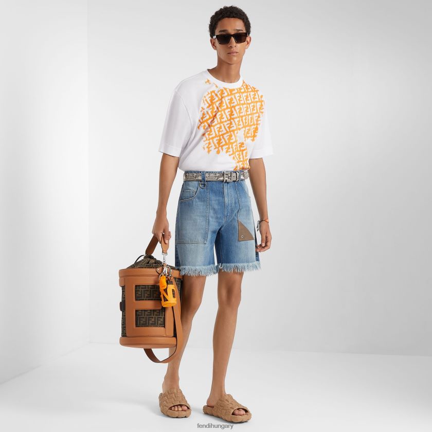 Fendi férfiak python bőr öv 2H0H8Z2425 kiegészítők szürke