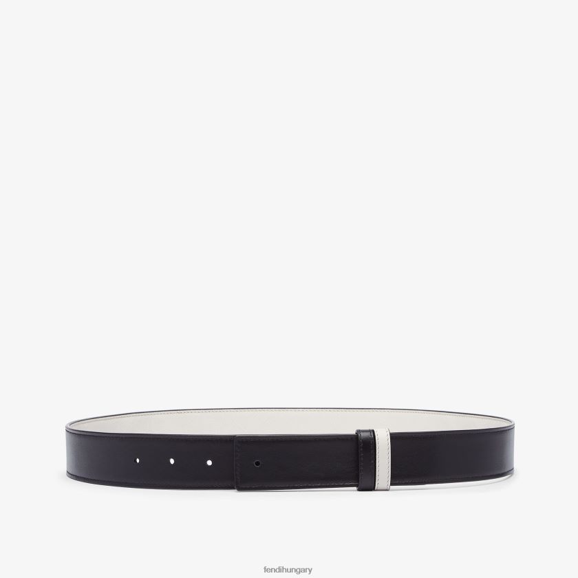 Fendi férfiak árnyékbőr megfordítható öv 2H0H8Z2553 kiegészítők szürke